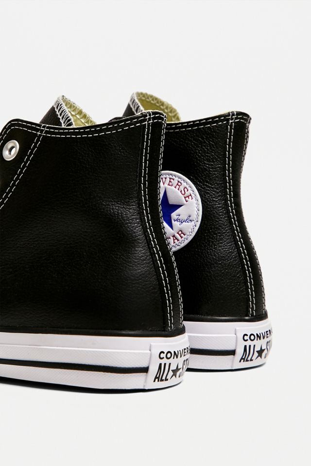 Converse Chuck Taylor All Star Zapatillas de cuero negro High-Top #2