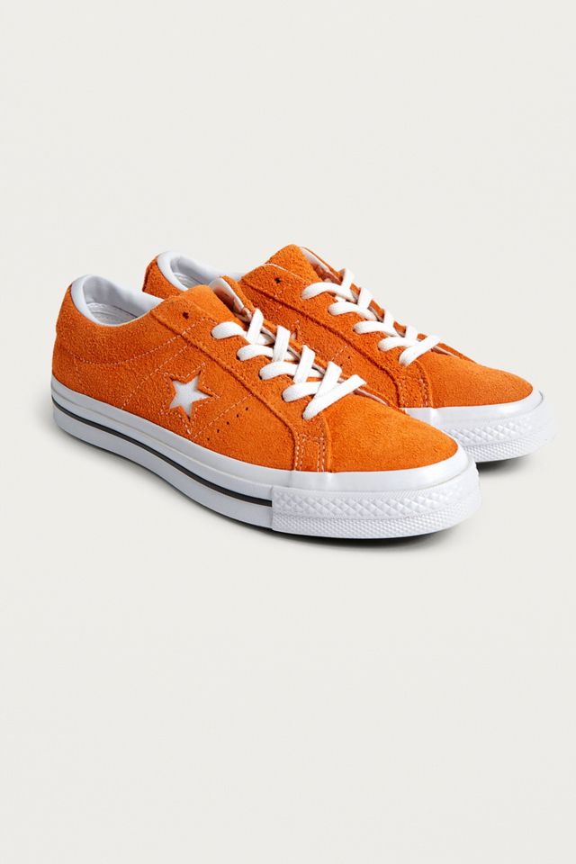 Converse - Baskets en daim One Star mandarine #1