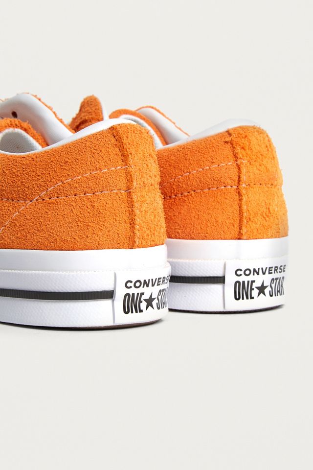 Converse - Baskets en daim One Star mandarine #3