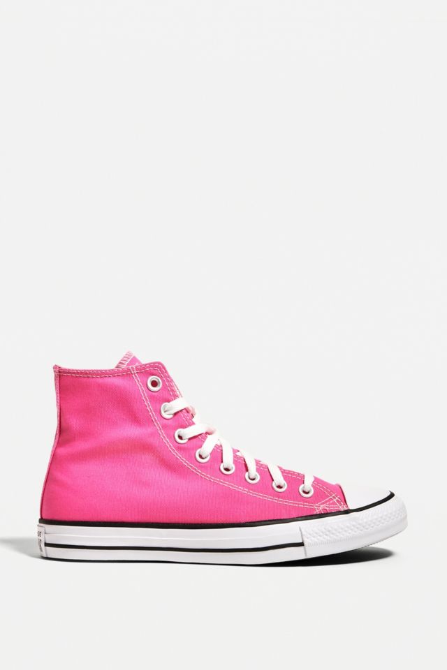 Pink converse outlet high tops womens