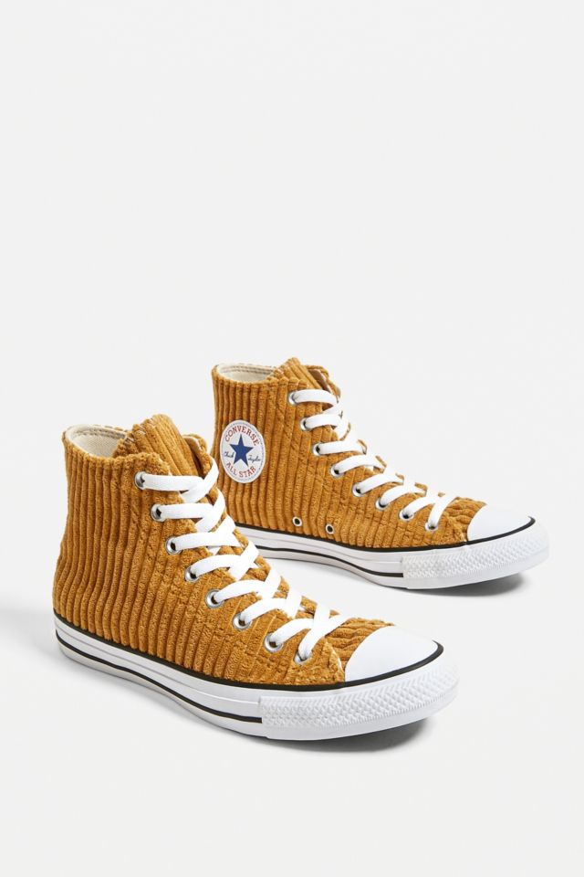 Yellow store corduroy converse