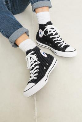 converse noir velour