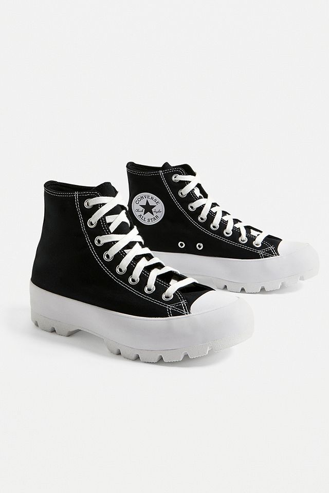 Converse Chuck Taylor All Star Black Lugged High Top Trainers | Urban  Outfitters UK