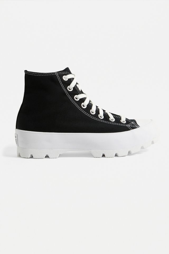 Converse Chuck Taylor All Star Black Lugged High Top Trainers #2