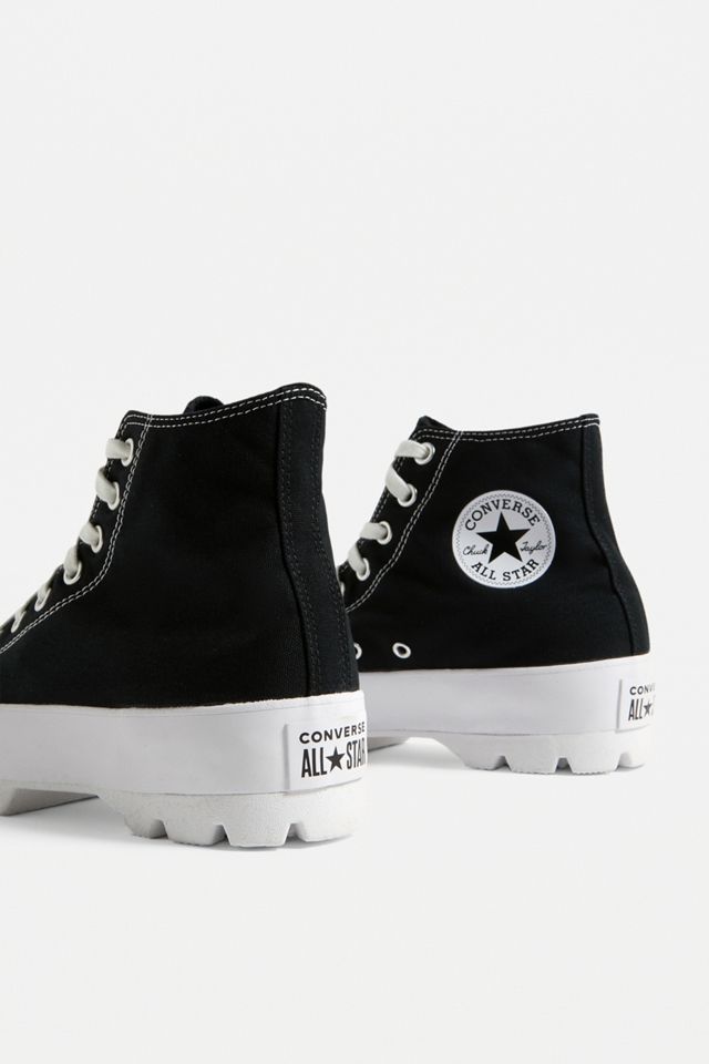 Converse Chuck Taylor All Star Black Lugged High Top Trainers #3