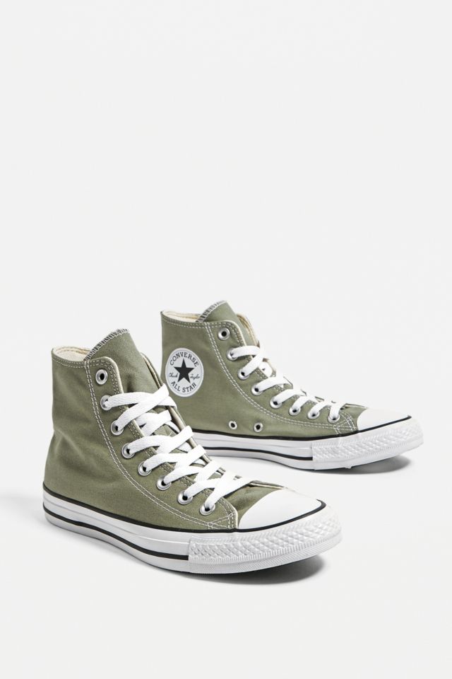 Olive high top hot sale converse