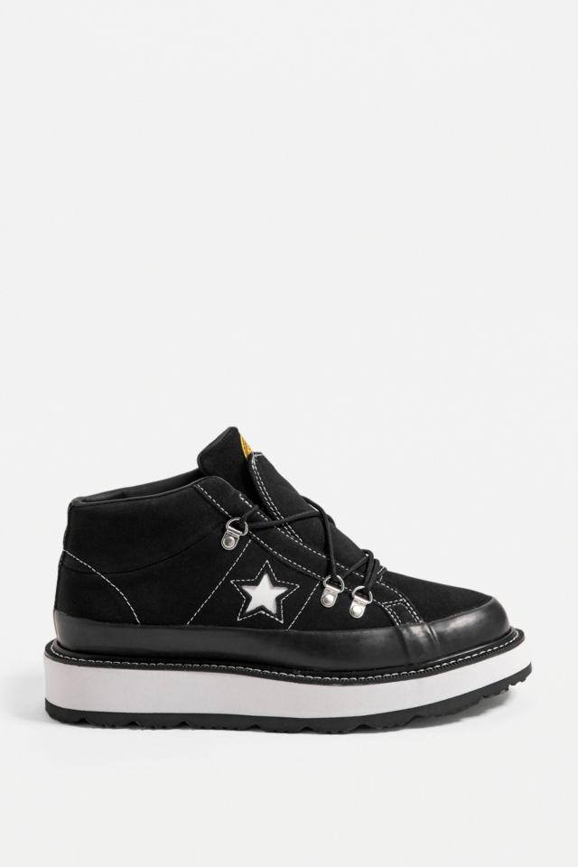 Fleece lined converse boots sales