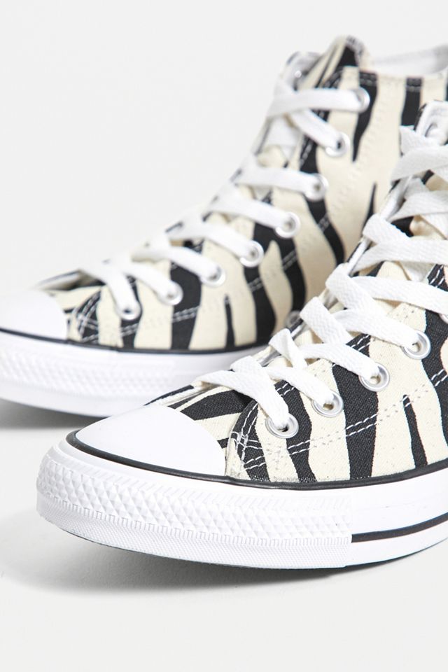 Converse Chuck Taylor All Star Zebra High Top Trainers | Urban ...