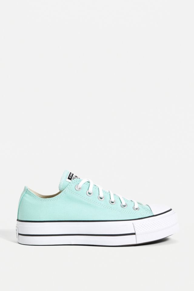 Converse Baskets compensees All Star Chuck Taylor vert menthe