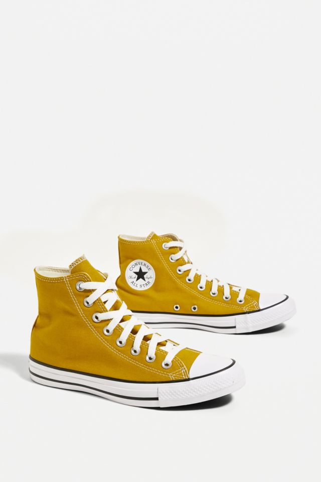 Converse Baskets montantes Chuck Taylor All Star citron fonc