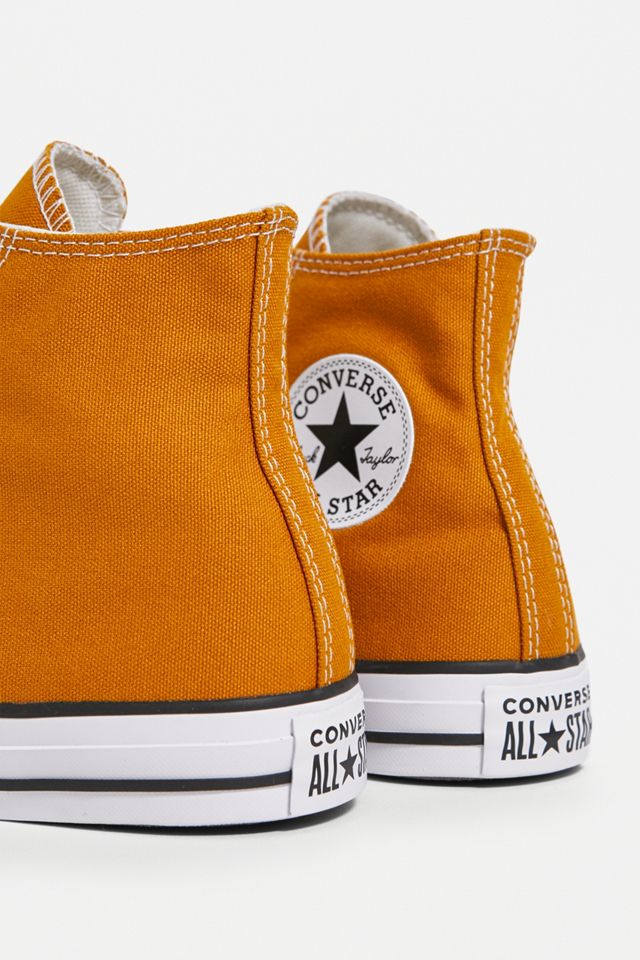 Converse Chuck Taylor All Star Yellow High-Top Trainers #1