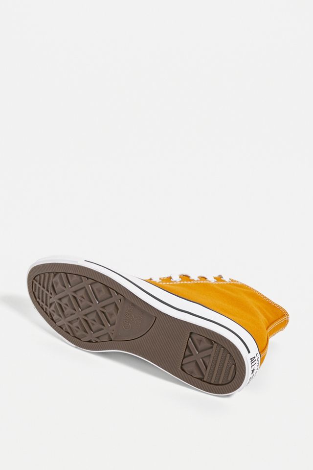 Converse Chuck Taylor All Star Yellow High-Top Trainers #3