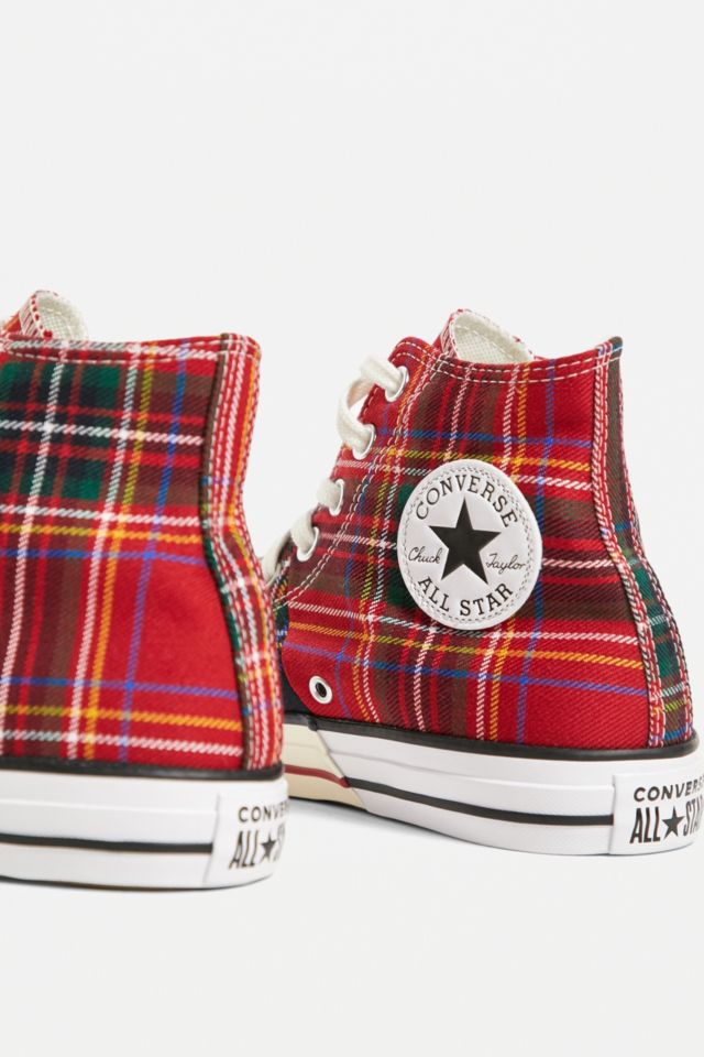 Converse all outlet star tartan