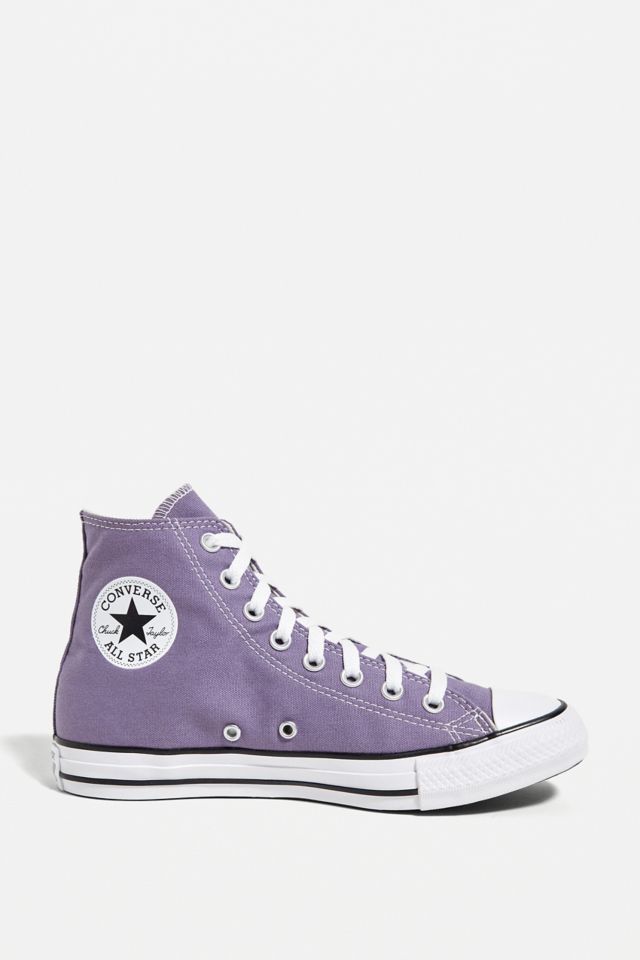 Light purple shop converse high tops