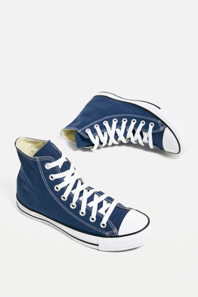 Navy high outlet top trainers