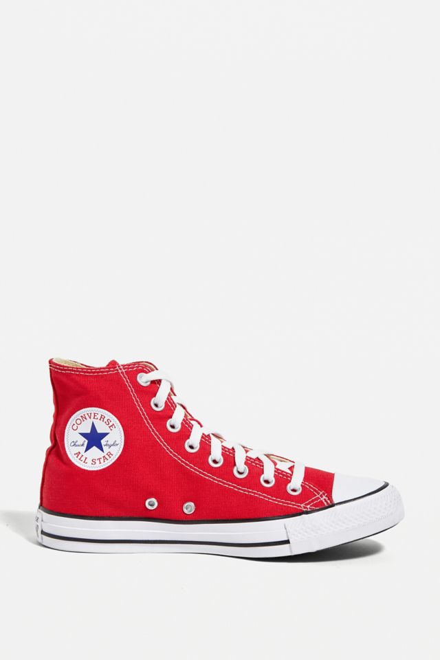 Converse Chuck Taylor All Star Red High-Top Trainers | Urban Outfitters UK