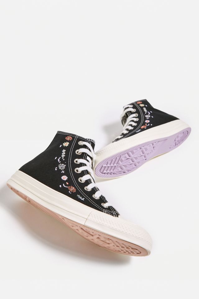 Black Canvas High Top Trainers