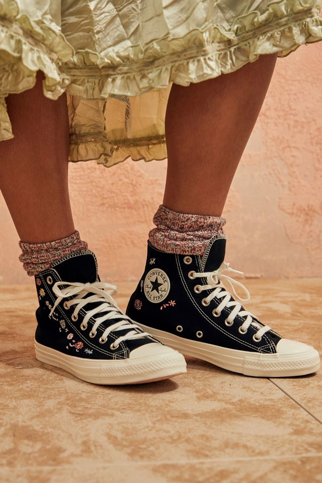 Converse Chuck Taylor All Star Things To Grow Black Canvas High Top Trainers #1