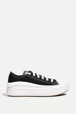 womens converse chuck taylor move platform low top black