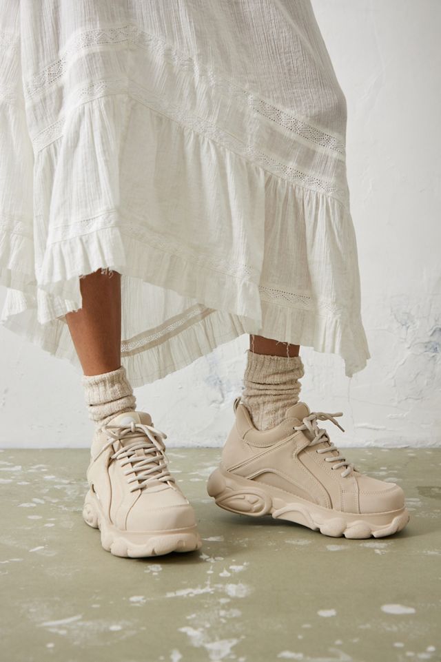 Buffalo Beige CLD Corin Black Trainers Urban Outfitters UK