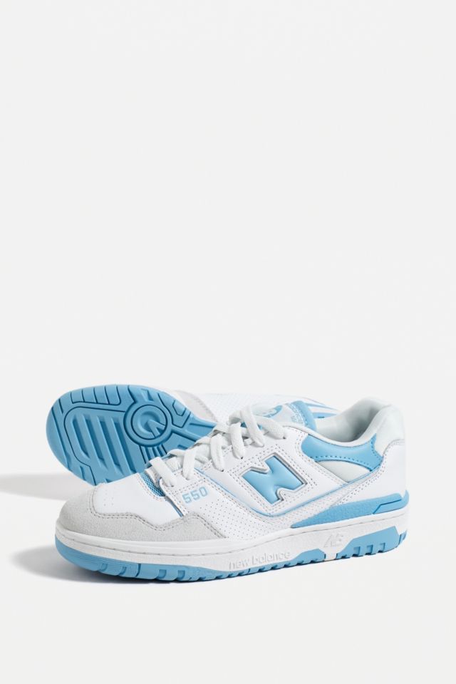 New Balance 550 Trainer Bianco & Blu #4