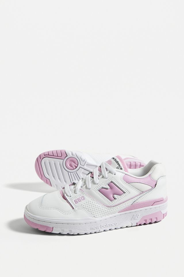 Scarpe da ginnastica New Balance 550 White & Pink #5