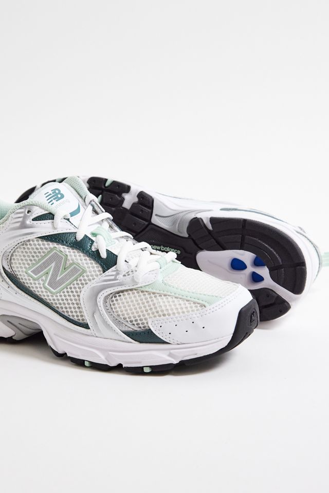 New Balance White & Green 530 Trainers #2