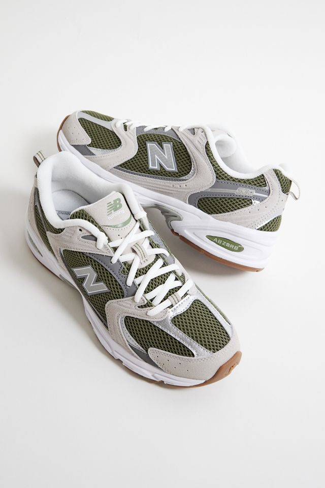 New Balance Green & Beige 530 Trainers #1