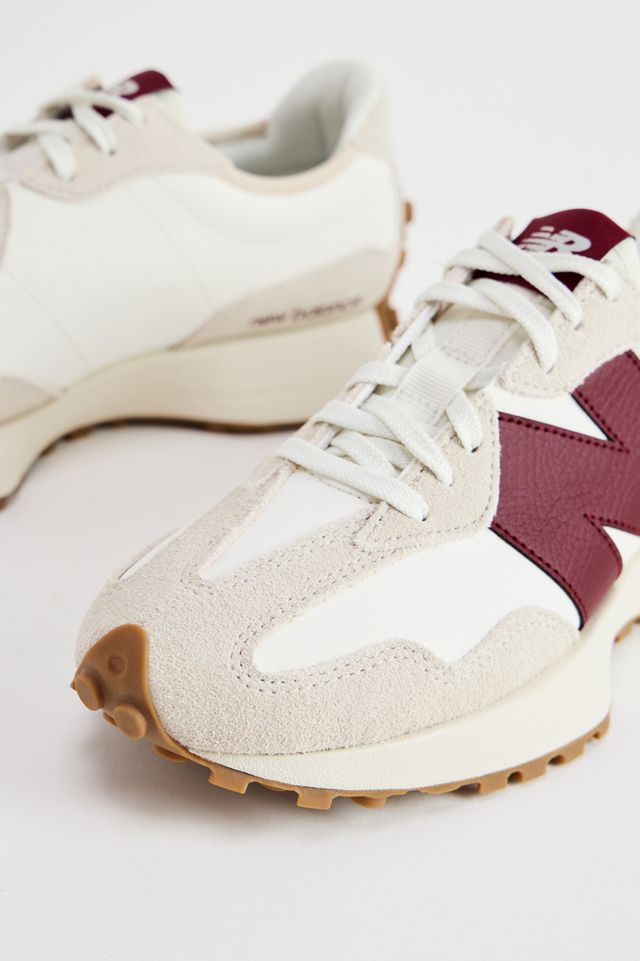 New Balance Burgundy 327 Trainers #4