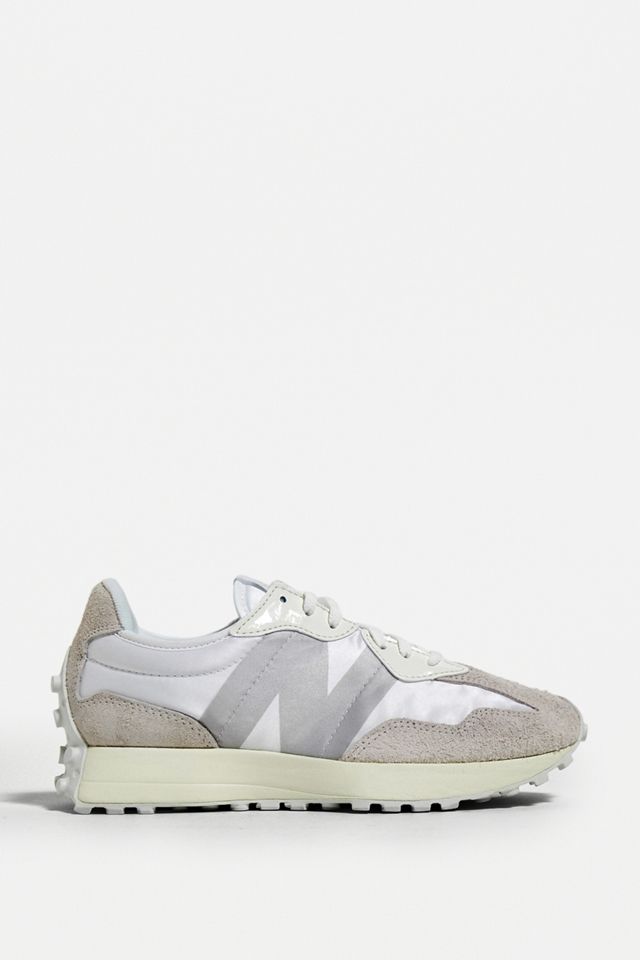 New Balance 327 All White Trainers #2