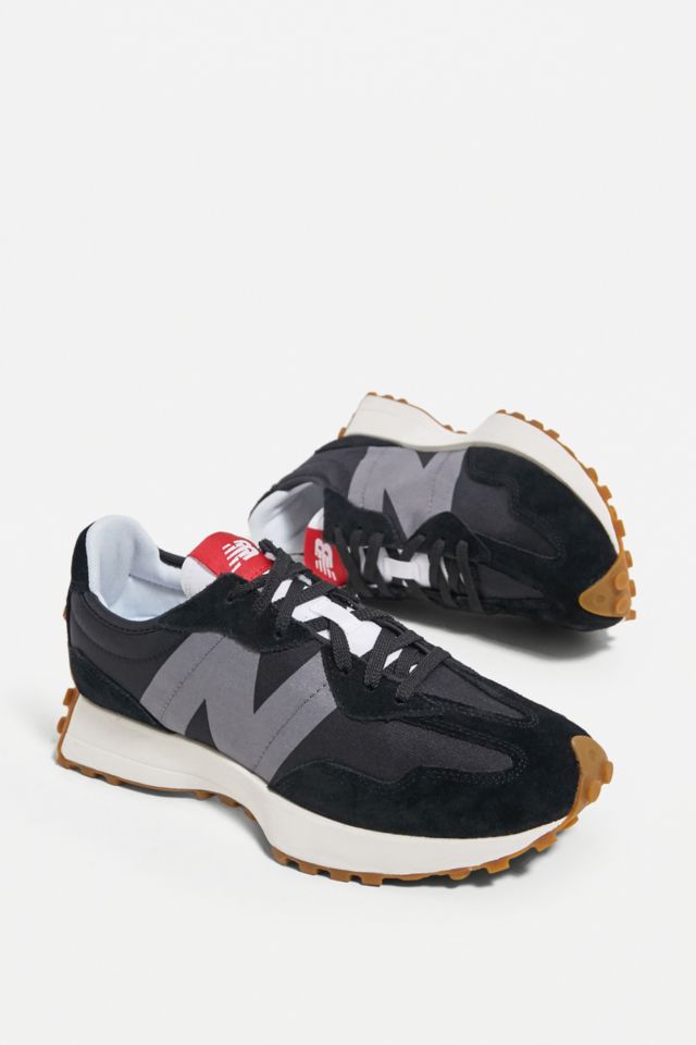 New Balance 327 Black Gum Sole Trainers | Urban Outfitters UK
