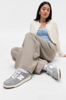 New Balance Grey 480 Suede Trainers - Grey Shoe UK 5 at Urban Outfitters