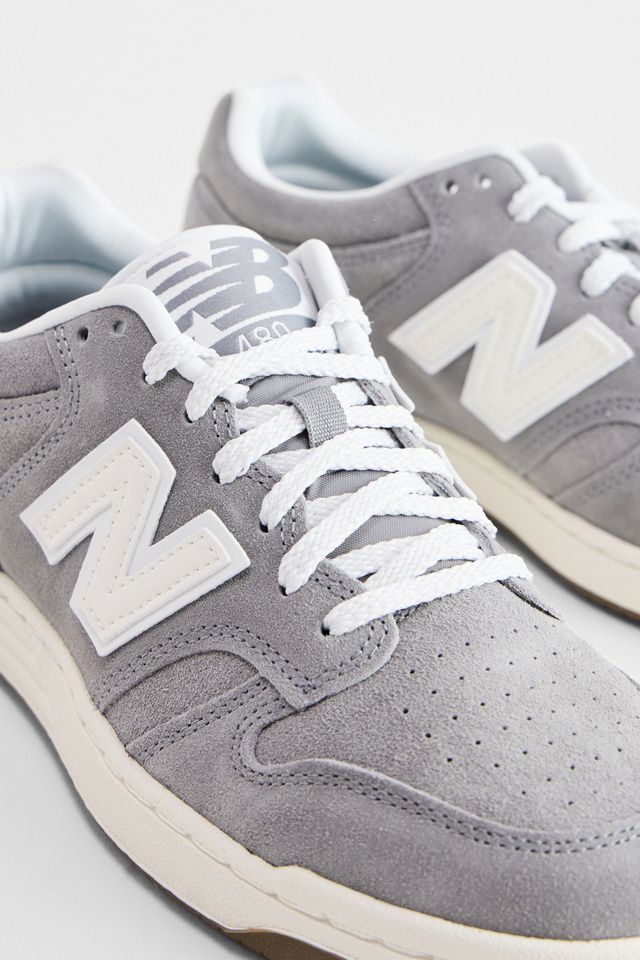 New Balance Grey 480 Suede Trainers #3