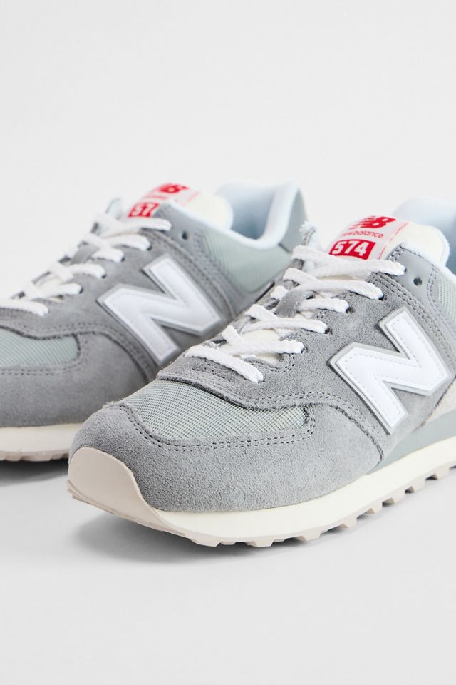 New Balance Sneakers Grigie 574 in Pelle Scamosciata #3