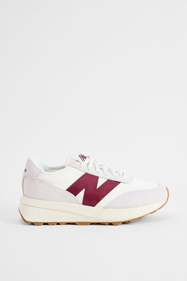 New Balance Scarpe da Ginnastica 370 Bianche e Cremisi #2