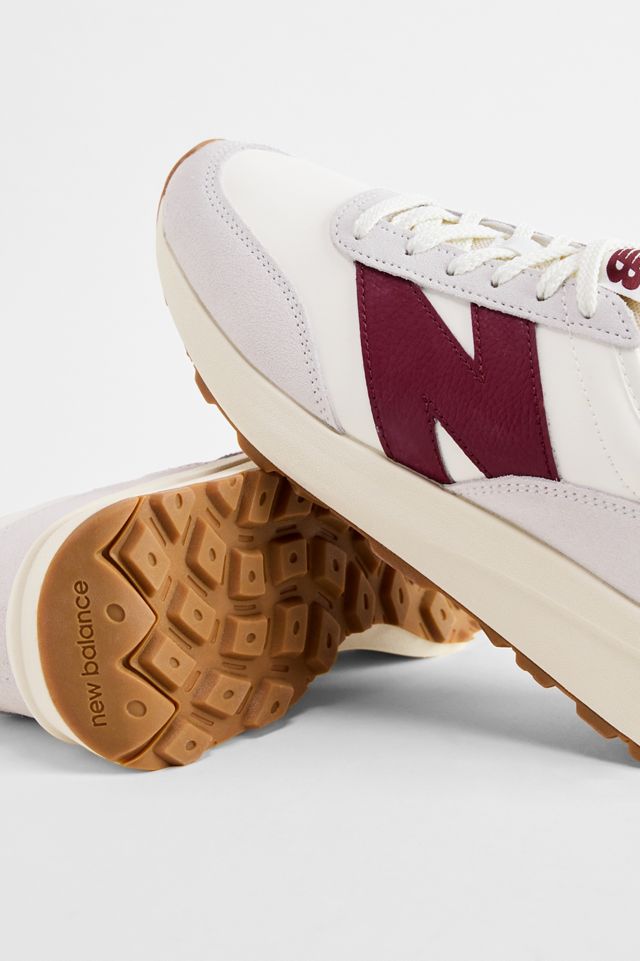 New Balance Scarpe da Ginnastica 370 Bianche e Cremisi #3