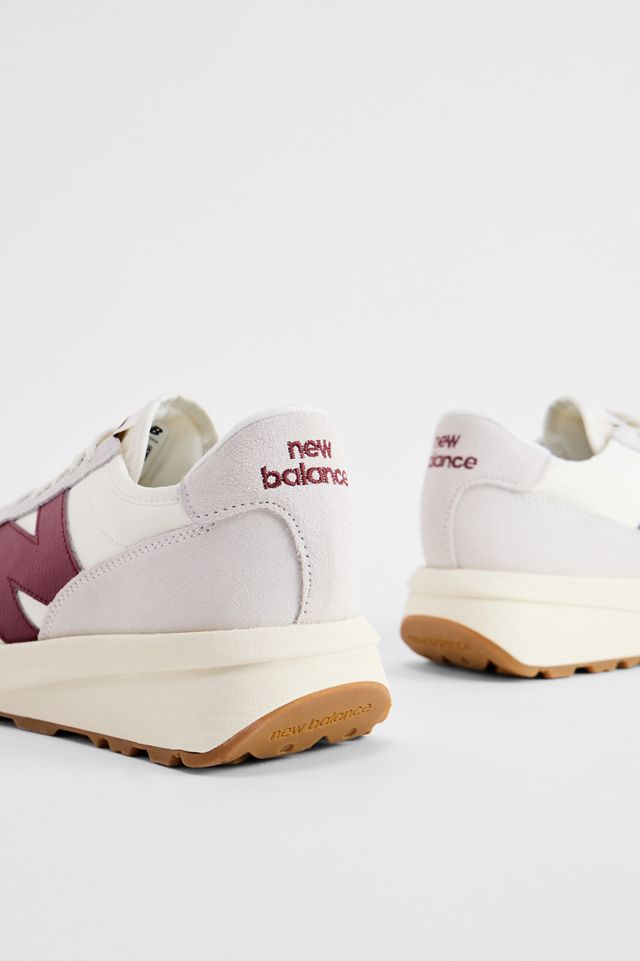 New Balance Scarpe da Ginnastica 370 Bianche e Cremisi #4