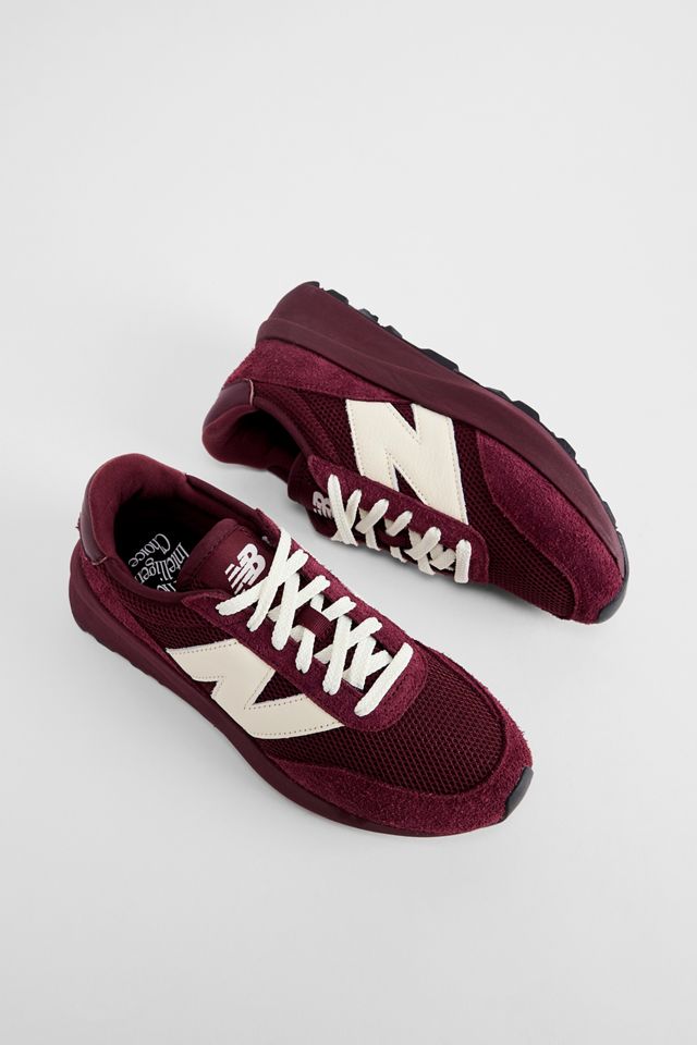 New Balance Burgundy 370 Trainers #1