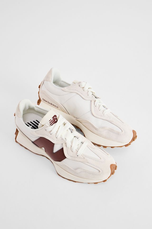 New Balance Scarpe da ginnastica 327 bianche e bordeaux #2