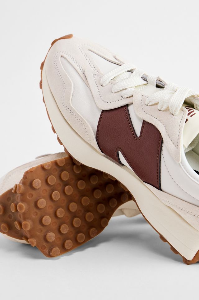 New Balance Scarpe da ginnastica 327 bianche e bordeaux #3