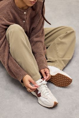 New Balance Baskets 327 Blanches et Bordeaux