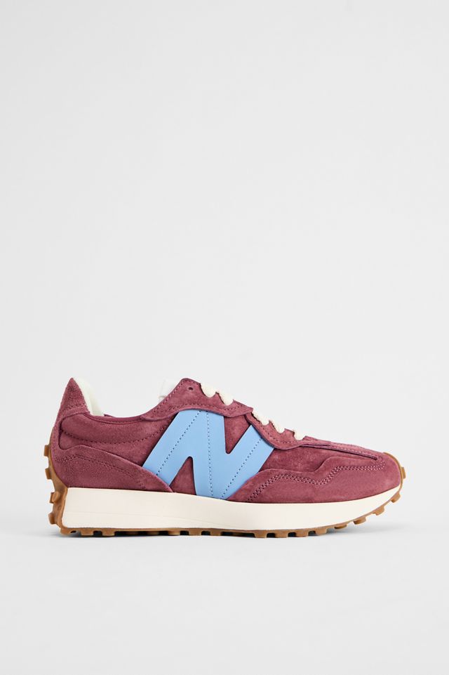 New Balance Burgunderfarbene 327 Sneaker #1