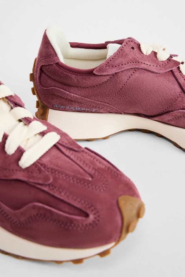 New Balance Burgunderfarbene 327 Sneaker #4