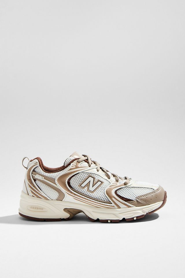 New Balance White & Brown 530 Trainers #2