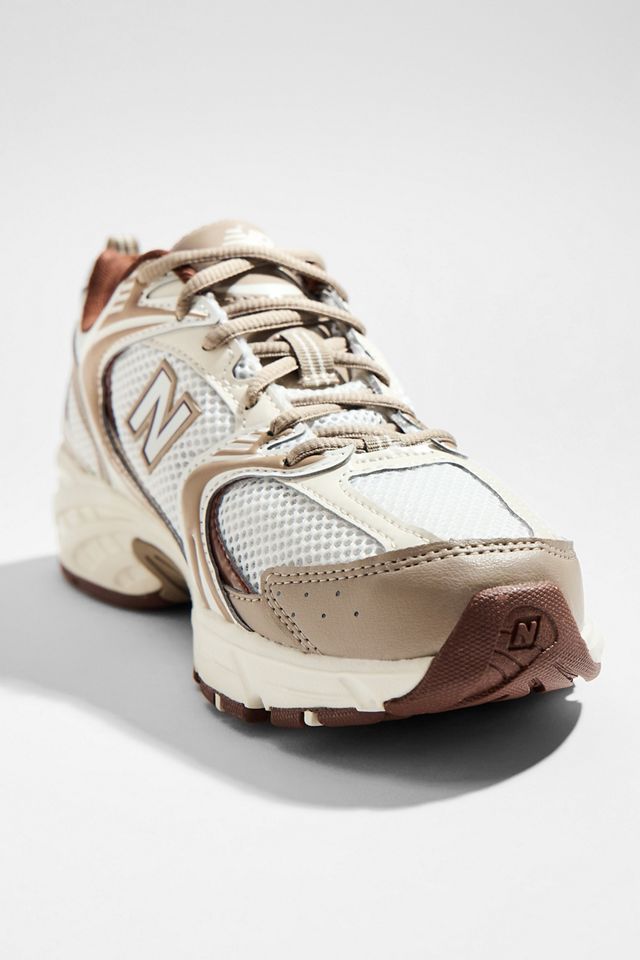 New Balance White & Brown 530 Trainers #3