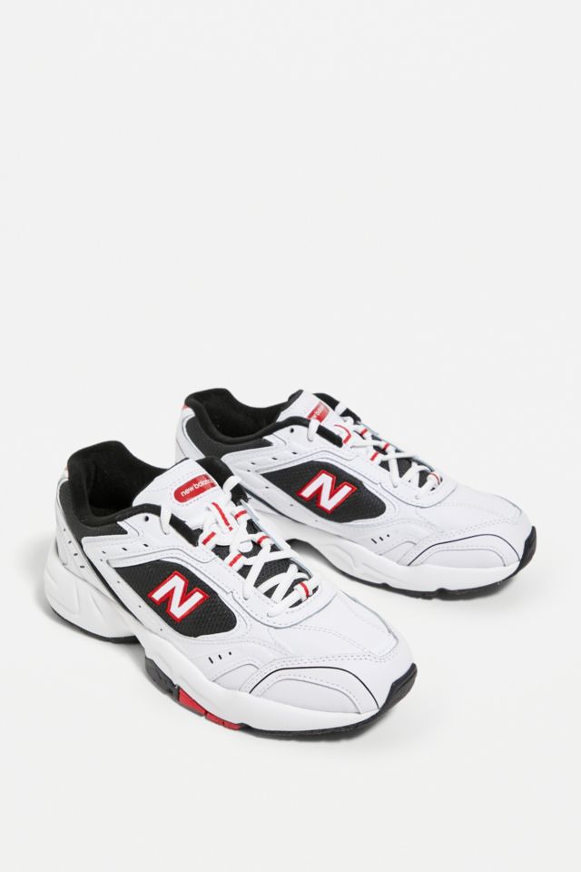 New balance 452 black best sale white trainers