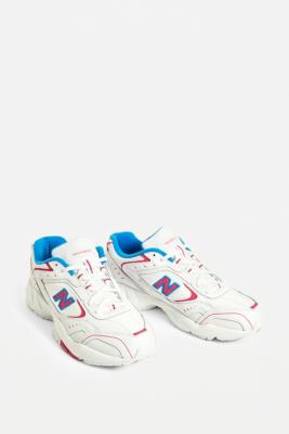 new balance 452 trainers in light blue and white