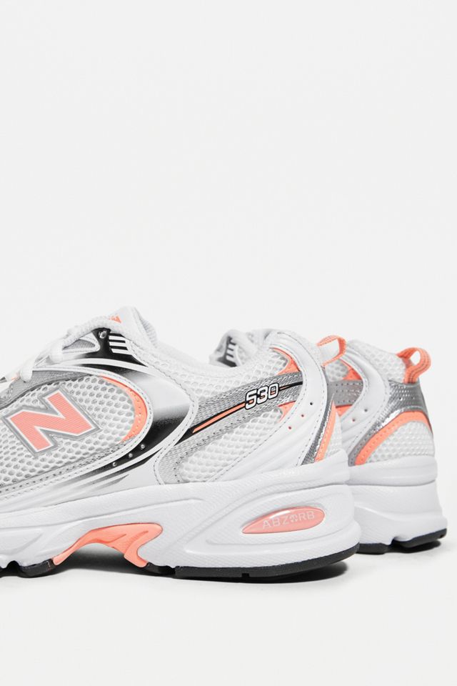 New Balance 530 Trainers In White And Pastel Pink for Women