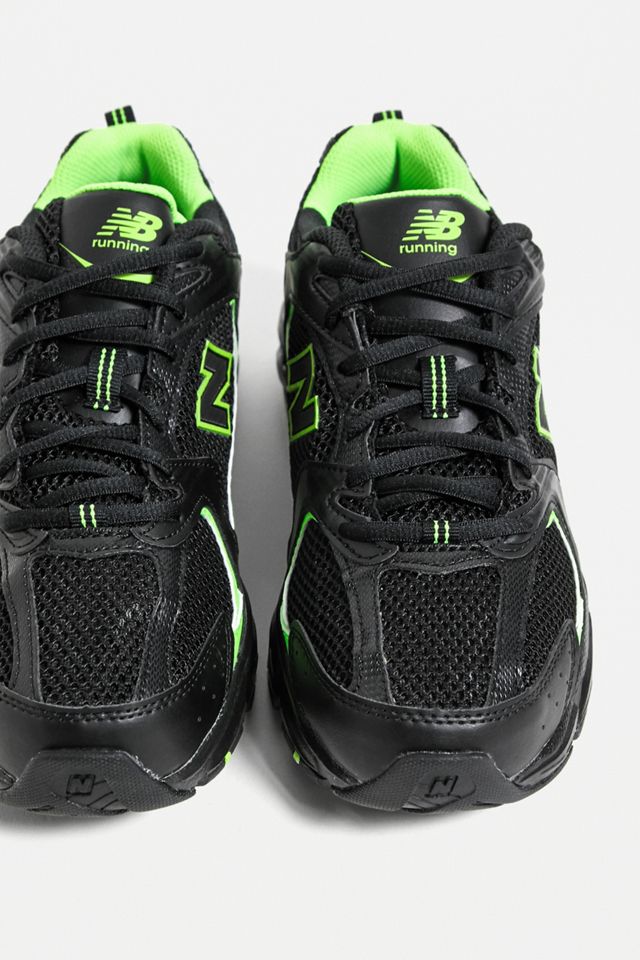 New Balance - Baskets 530 noires et fluo #2