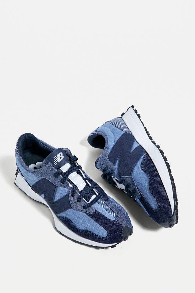 New Balance - Baskets 327 en denim  bleues #3